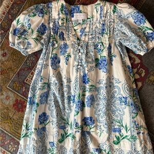 Hunter Bell Blue and Green Floral Dress